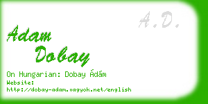 adam dobay business card